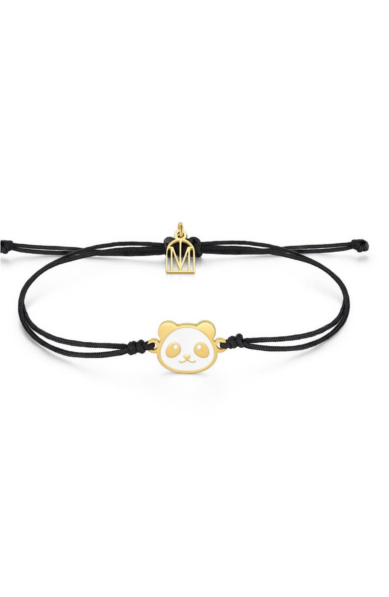 Mantra Panda Luck and Peace bracelet, Main, color, Yellow Gold