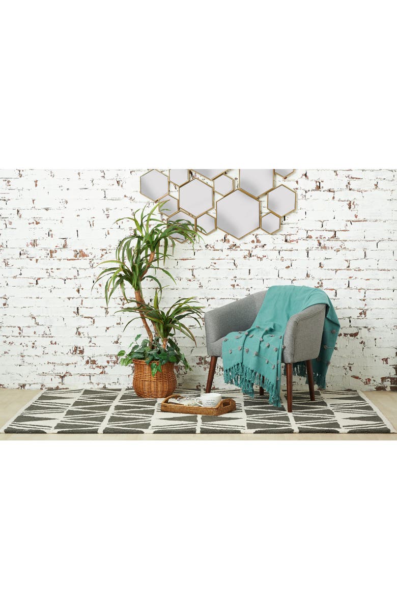 carol & frank Tabb Surf & Boulder Super Soft Cozy Accent Accent Throw Blanket, Alternate, color, Green