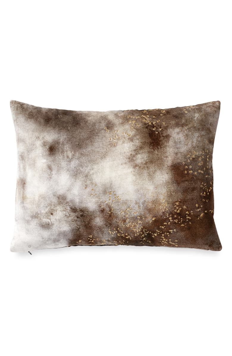 Michael Aram Painted Sky Metallic Stitch Velveteen Accent Pillow, Main, color, 