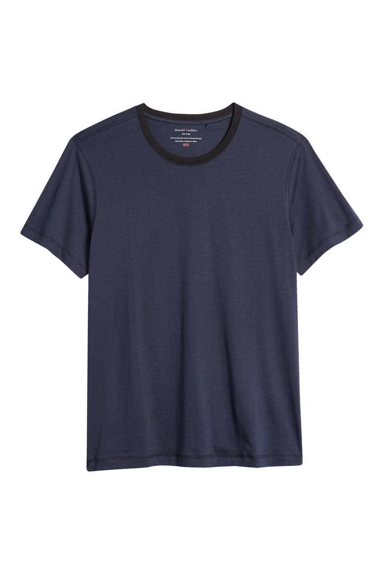 Peruvian Pima Cotton Crewneck T-Shirt, Alternate, color, MIDNIGHT