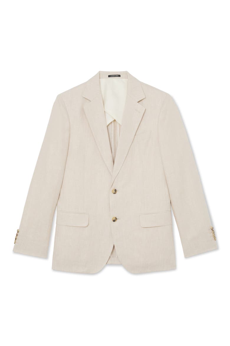 Atlantic linen Blazer, Alternate, color, STONE