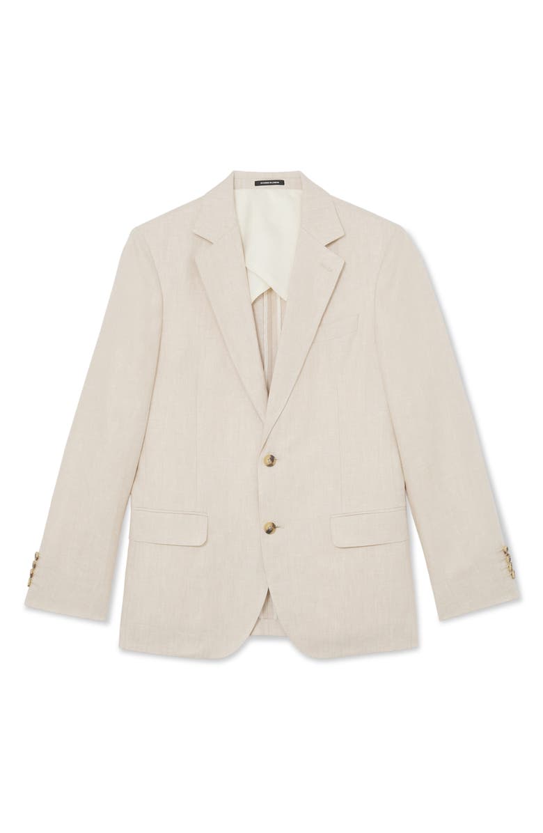 Reiss Atlantic linen Blazer, Alternate, color, Stone