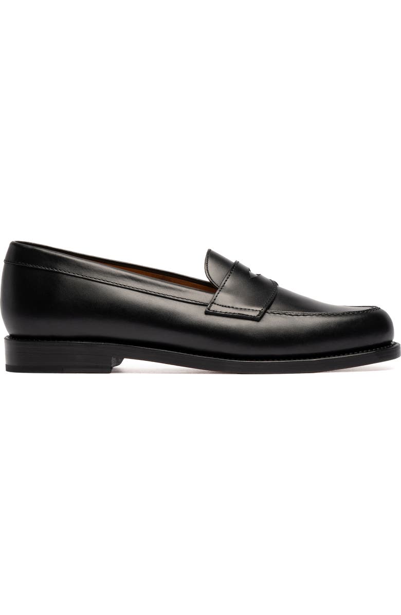 MORJAS The Ivy Penny Loafer, Alternate, color, Black Calf