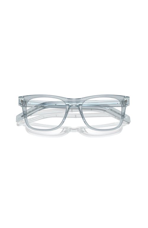 Prada 54mm Rectangle Optical Glasses In White