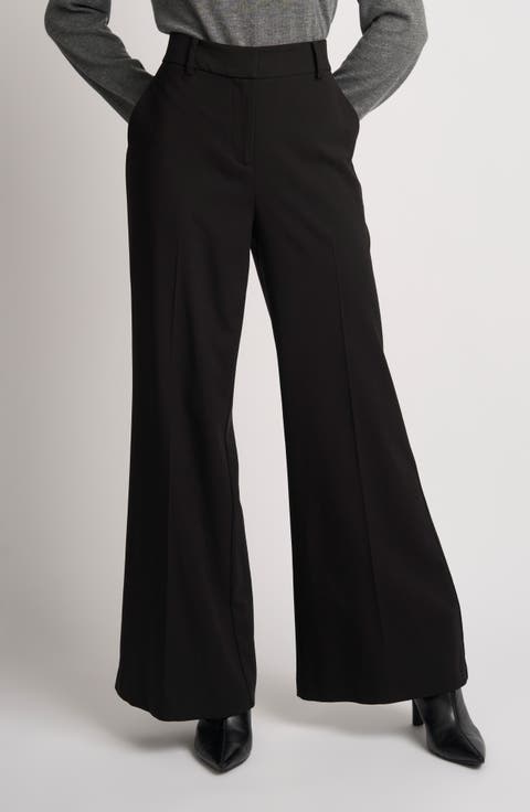 Suki Wide Leg Stretch Ponte Pants
