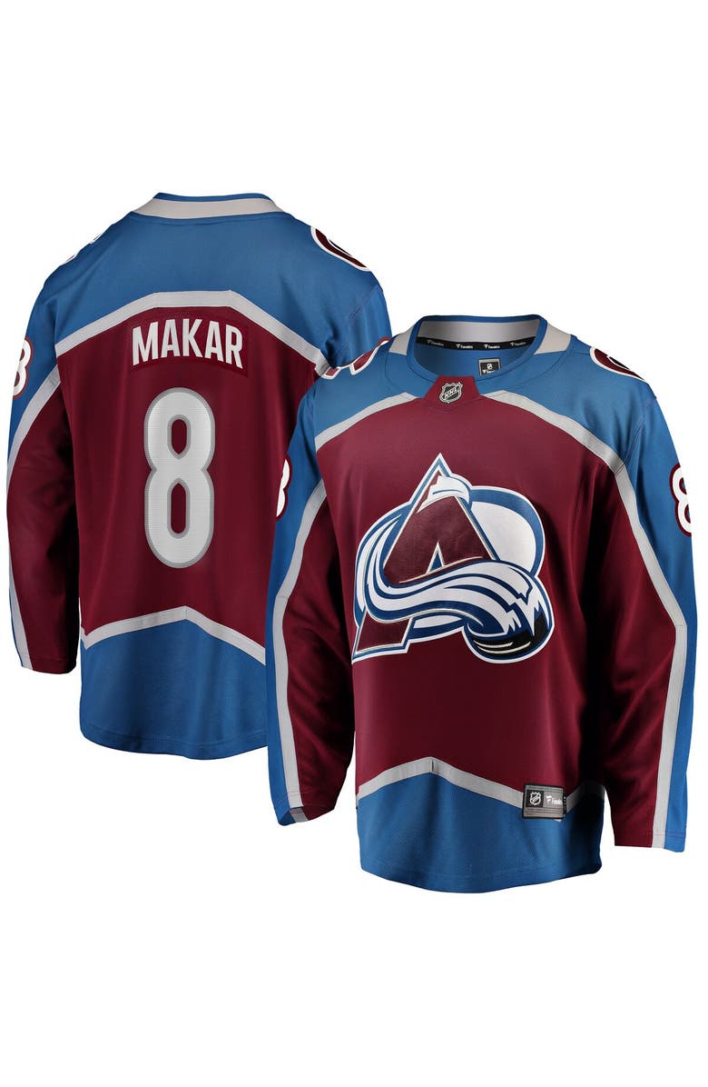 FANATICS Men's Fanatics Branded Cale Makar Burgundy Colorado Avalanche Home Premier Breakaway Player Jersey, Alternate, color, 