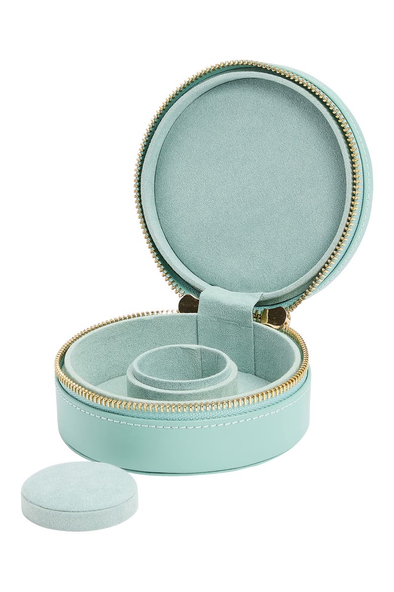 Sophia Round Zip Case, Alternate, color, JADE