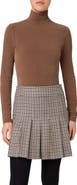 Akris punto Velour Rib Mock Neck Top