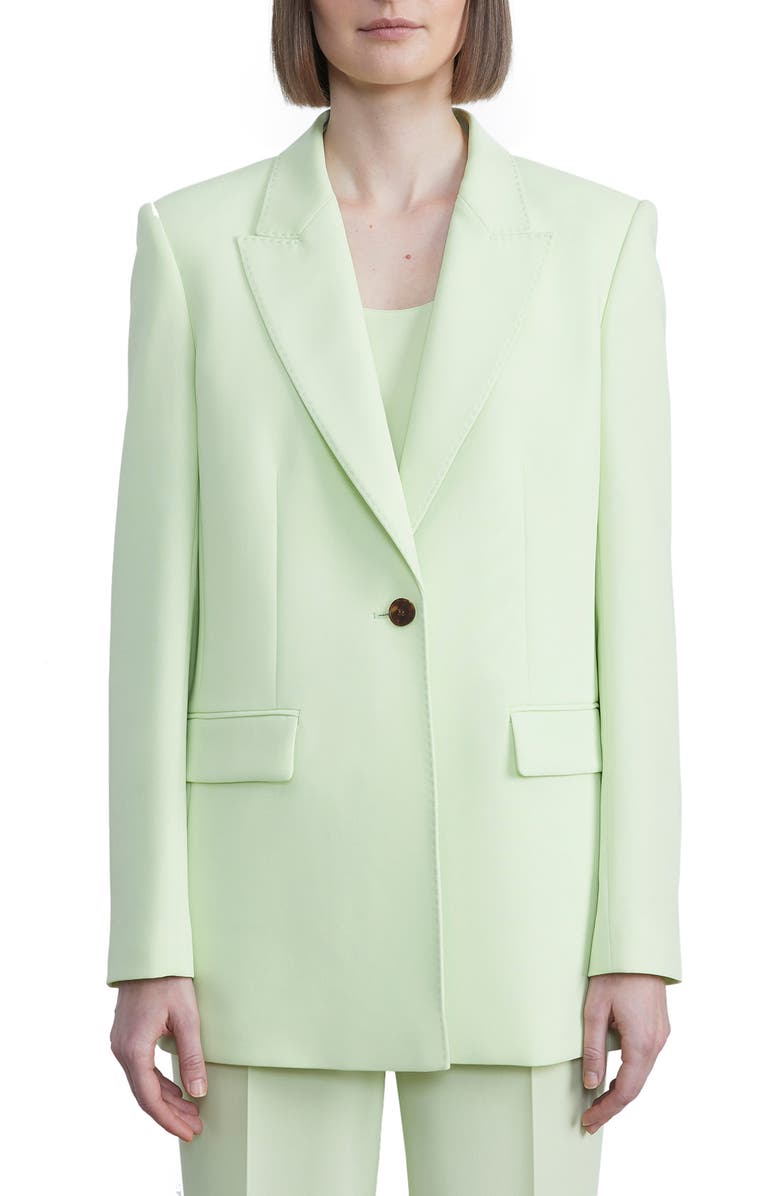 Lafayette 148 New York Finesse Crepe Blazer, Main, color, Mint