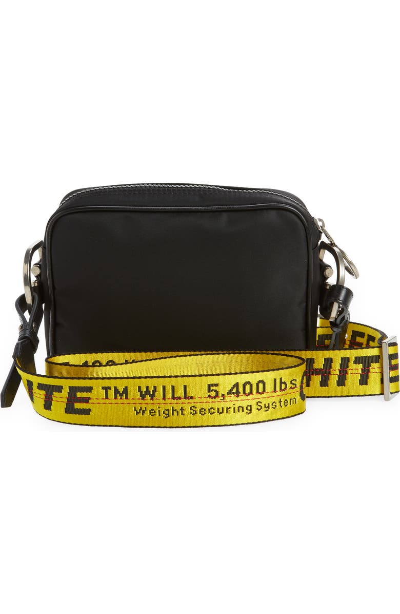 Off-White Binder Diagonal Stripe Nylon Crossbody Bag, Alternate, color,