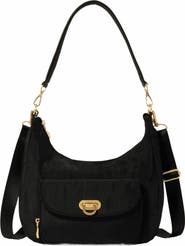BAGGALLINI Coastal Flip Lock Half Moon Bag