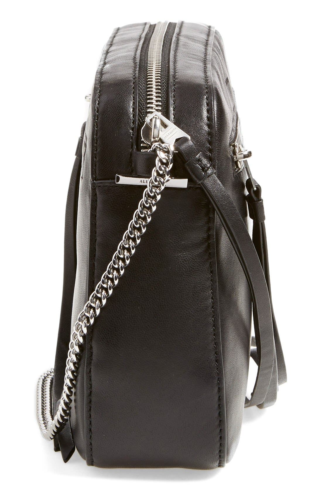 AllSaints 'Fleur de Lis' Crossbody Bag, Alternate, color, 