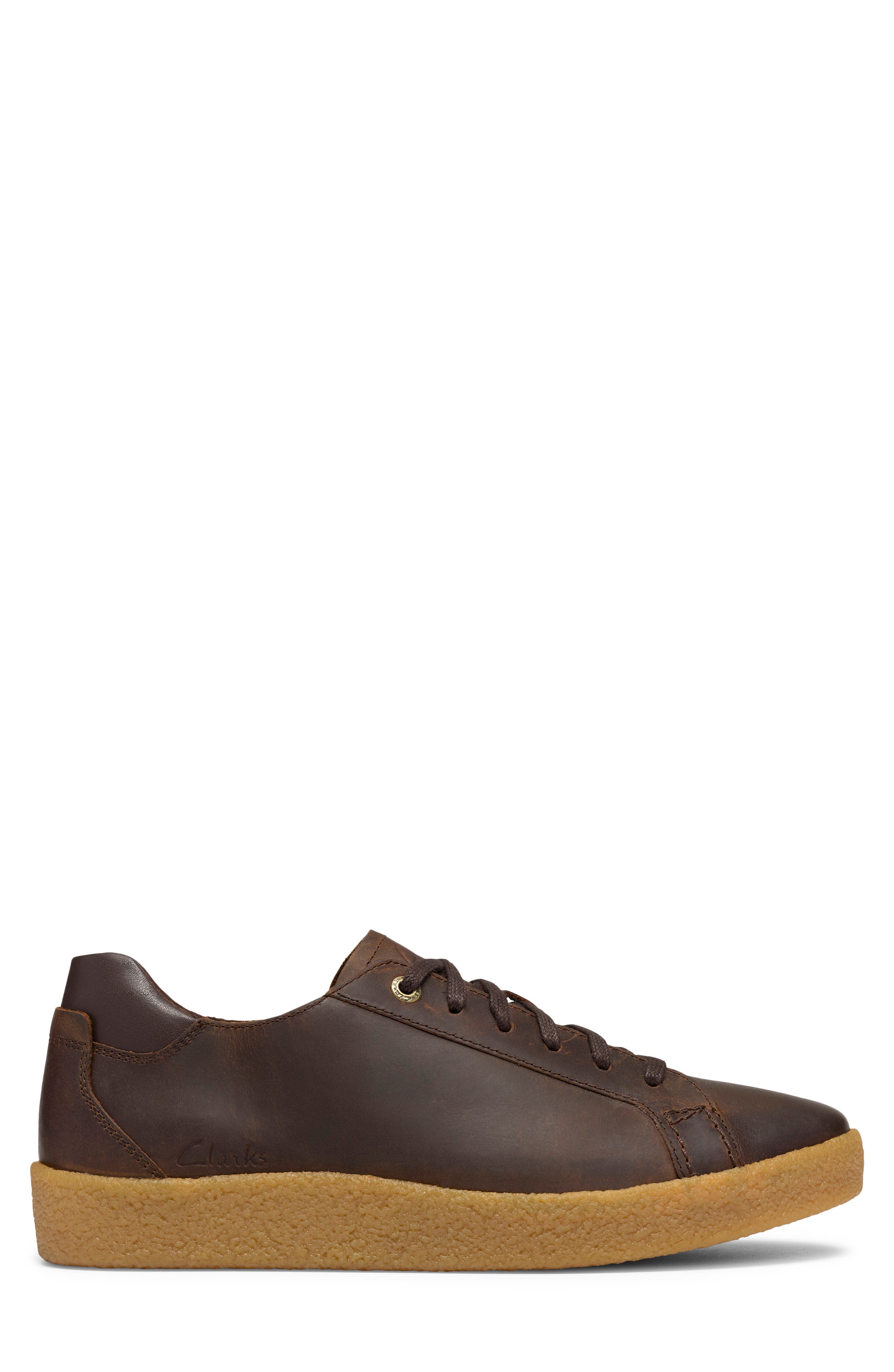Smokeford Lace Leather Sneaker, Alternate, color, BEESWAX LEATHER