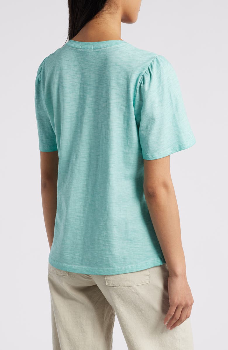 NZT by NIC+ZOE Split Neck Cotton T-Shirt, Alternate, color,