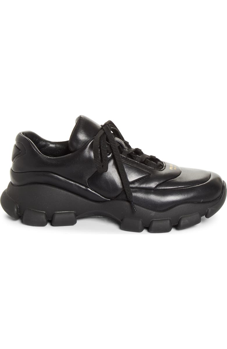 Prada Monolith Athletic Sneaker, Alternate, color, Nero