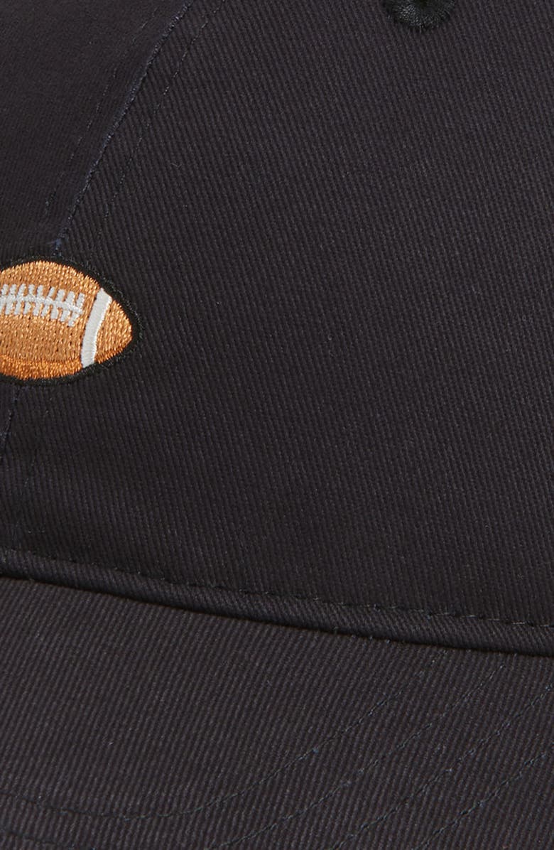 FRASIER STERLING Embroidered Football Baseball Cap, Alternate, color, Black