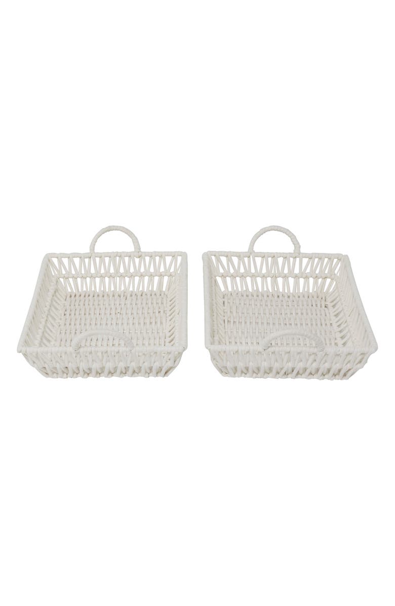 Novogratz Set of 2 Storage Baskets, Main, color, 