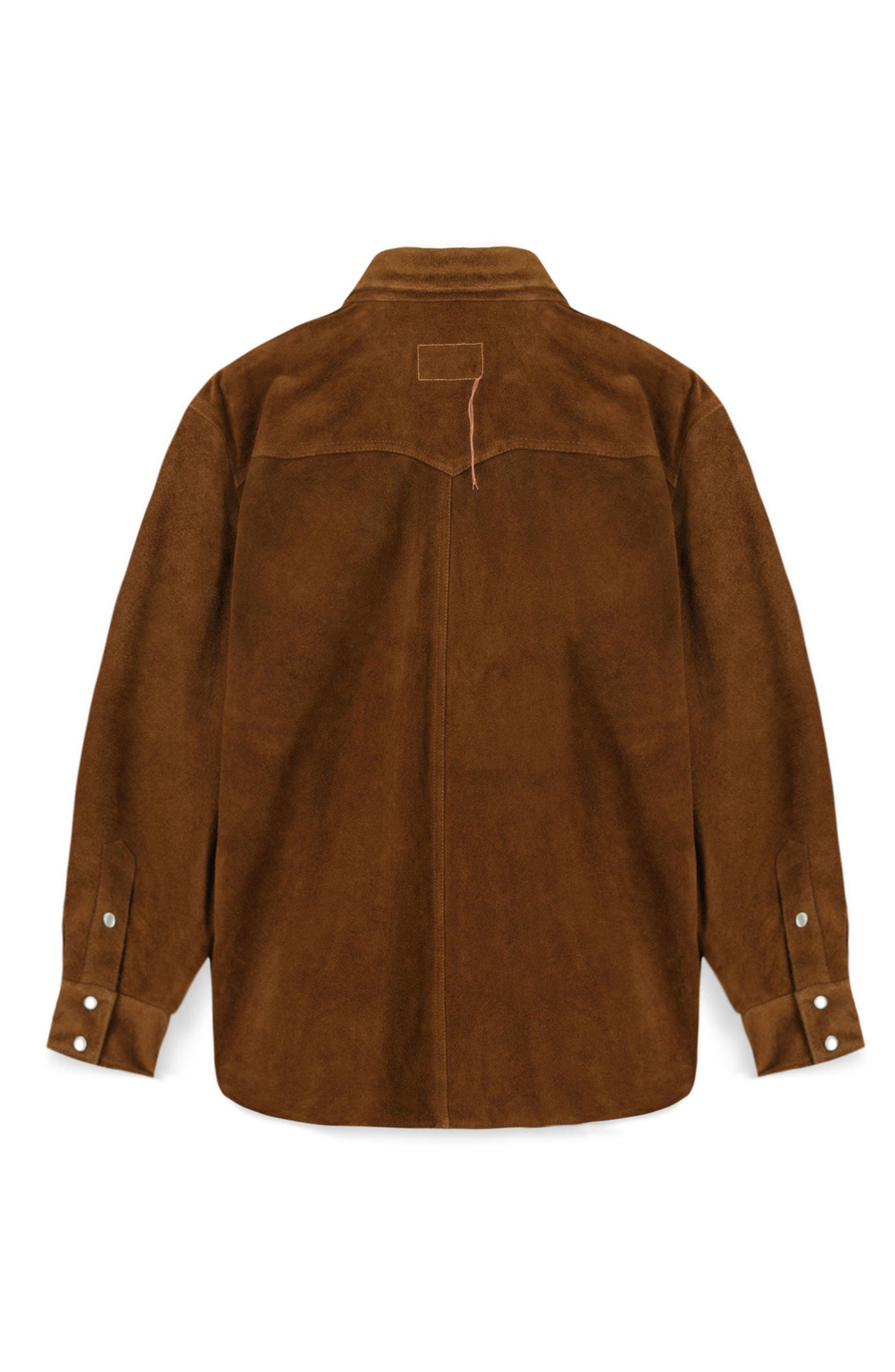 Linda Suede Leather Overshirt - image 4