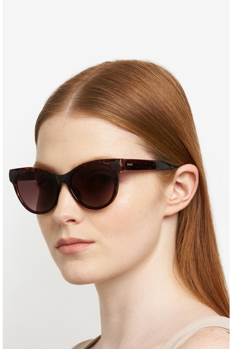 53mm Gradient Cat Eye Sunglasses, Alternate, color, HAVANA
