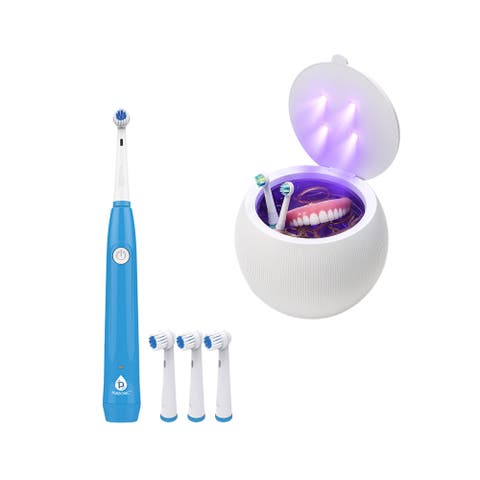 Advanced Oral Care & Hygiene Bundle - Ultrasonic Cleaner Pod + Rechargeable Electric Toothbrush