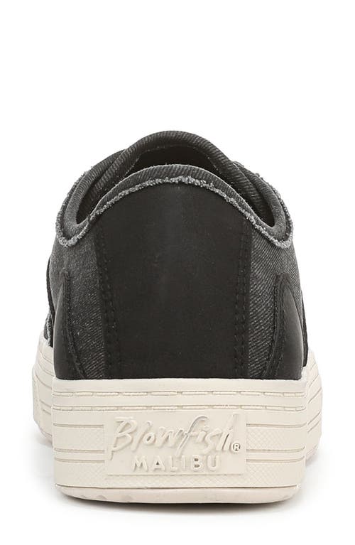 Blowfish Malibu Super Smiled Washed Canvas Sneaker In Black
