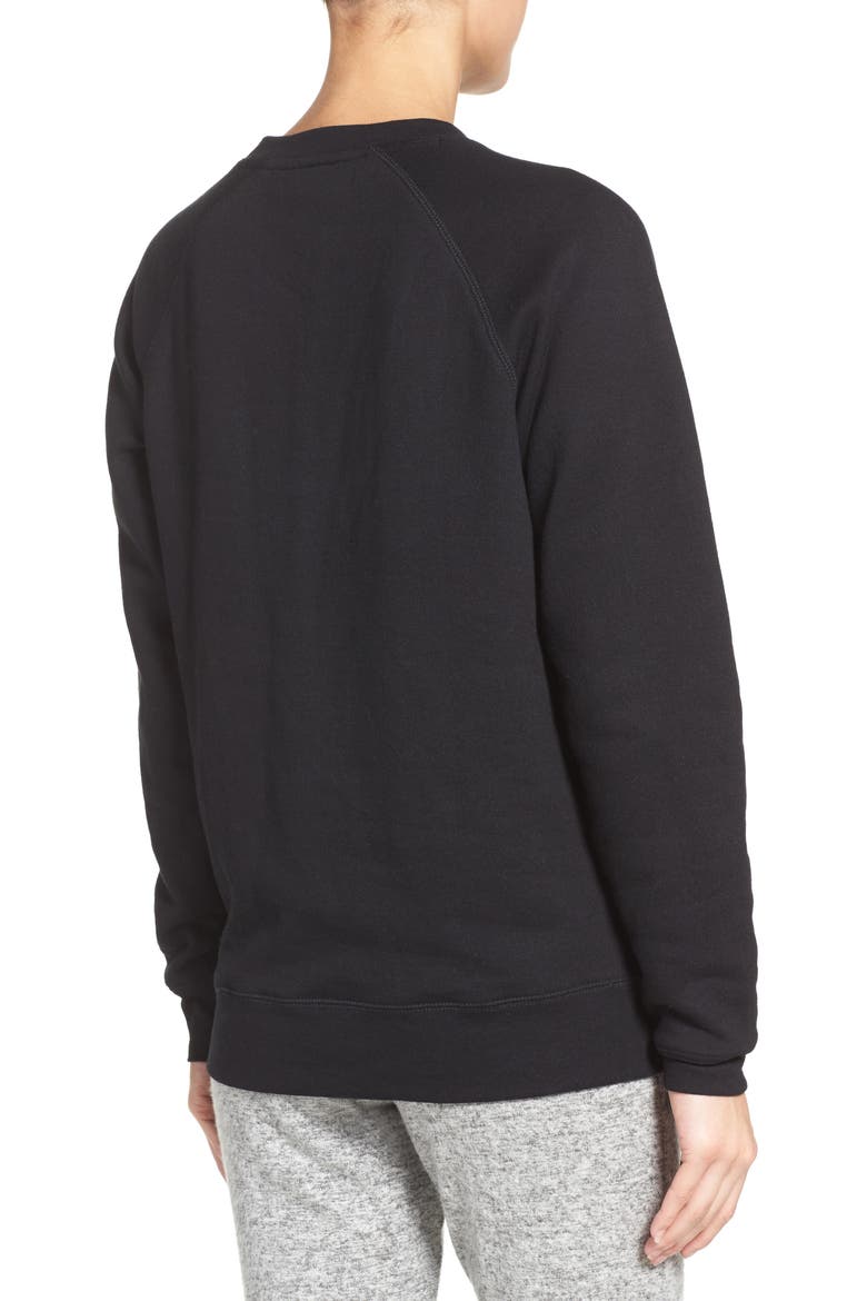 'This Wine' Crewneck Sweatshirt, Alternate, color, BLACK