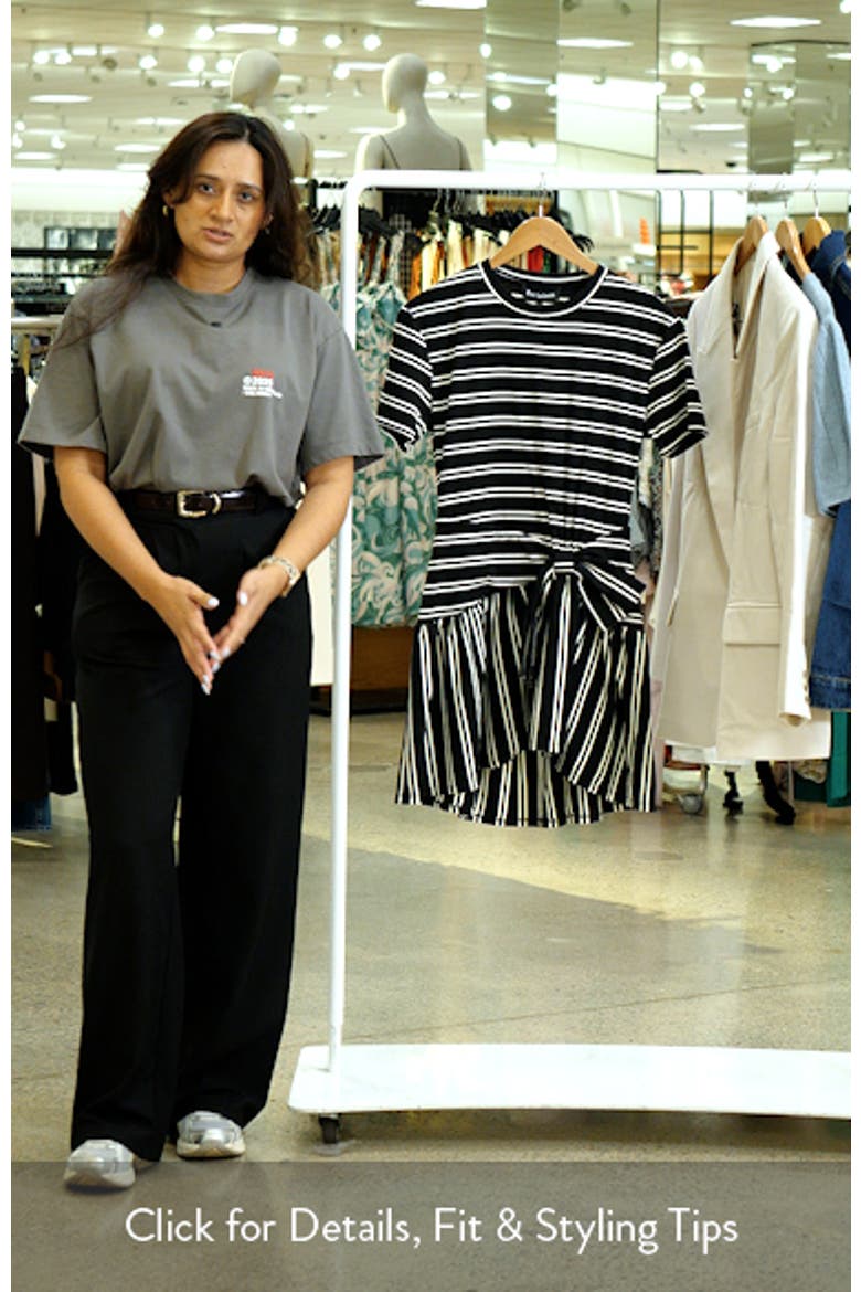 Cara Stripe Jersey Minidress video