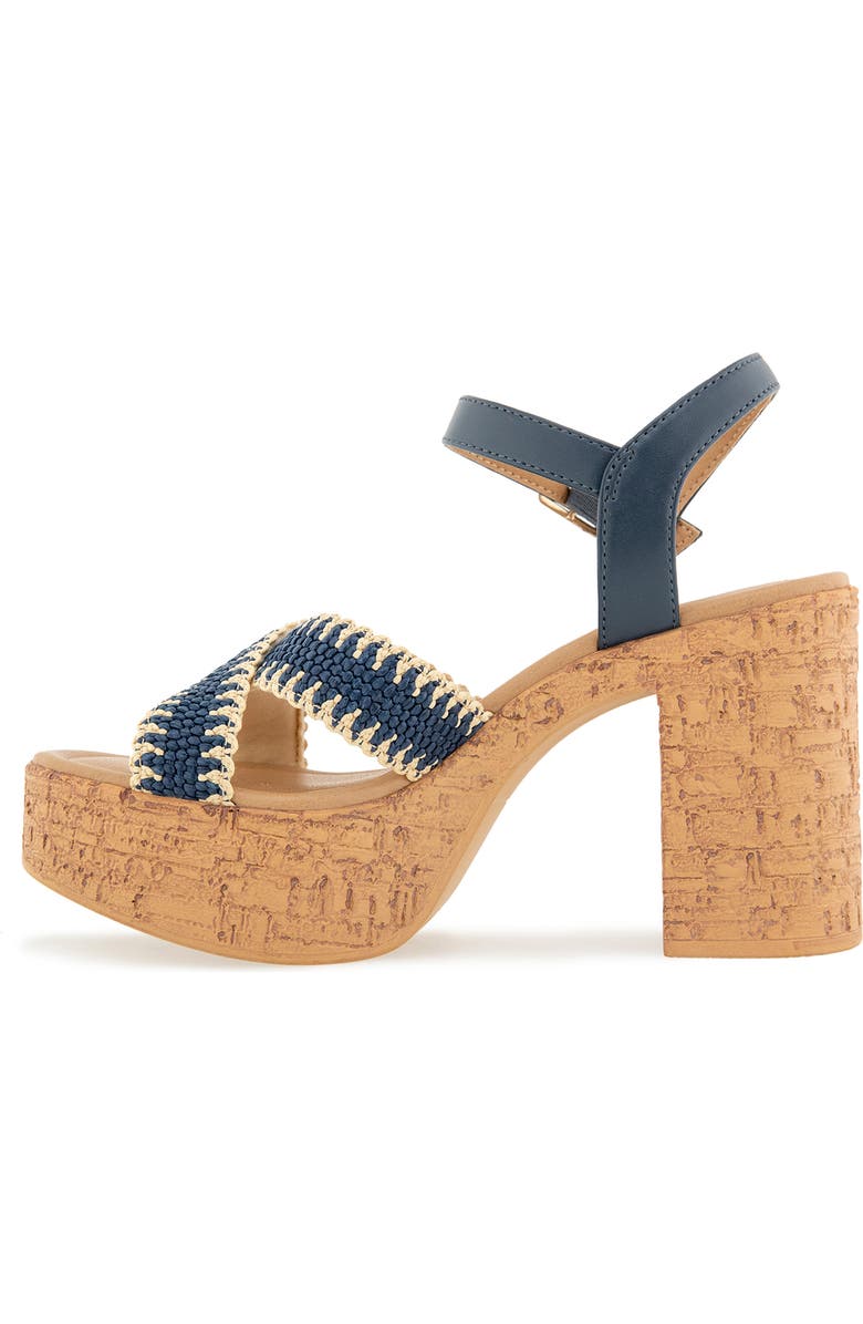 Kensie Sanya Sandal, Alternate, color, Navy