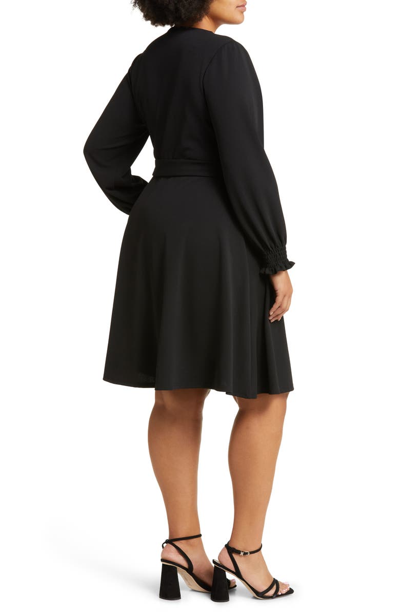 Leota Perfect Long Sleeve Faux Wrap Dress, Alternate, color, 