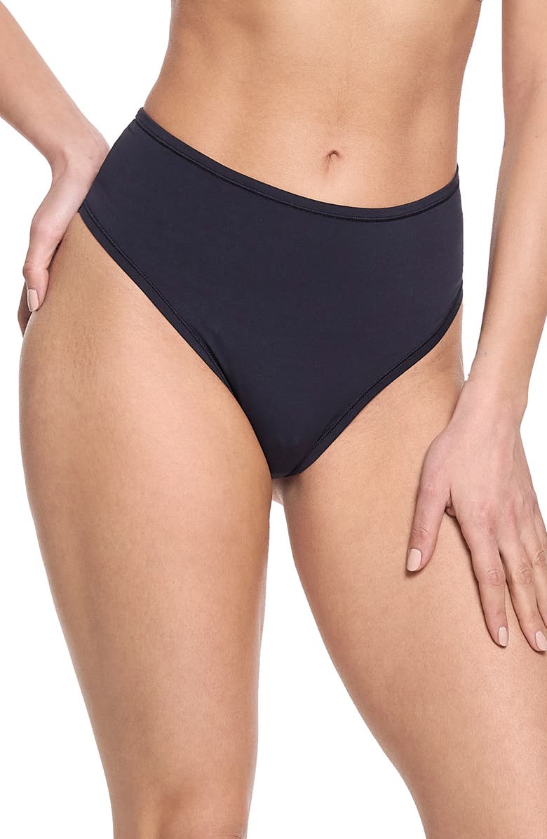 Hanky Panky YourFit<sup>™</sup> High Waist Thong, Alternate, color, Black