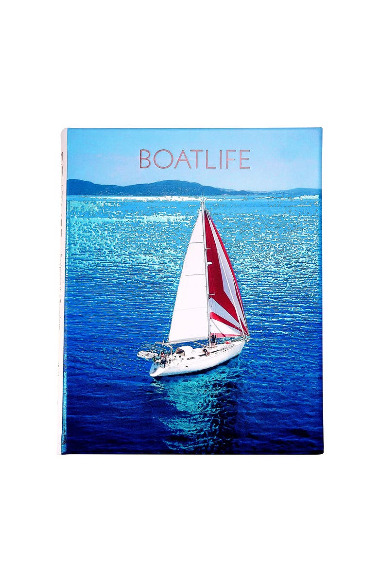 Graphic Image Boatlife Exploring the Freedom of Maritime Living Leather Edition, Main, color, White