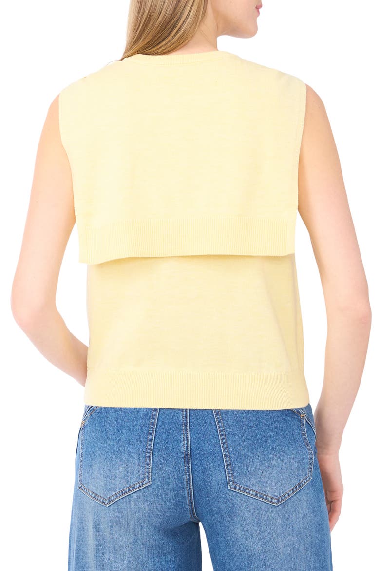 Tie Shoulder Sleeveless Sweater, Alternate, color, SOFT YELLOW