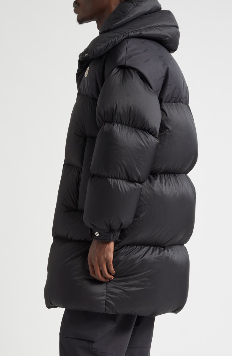 Moncler Verone Longline Down Puffer Parka, Alternate, color,