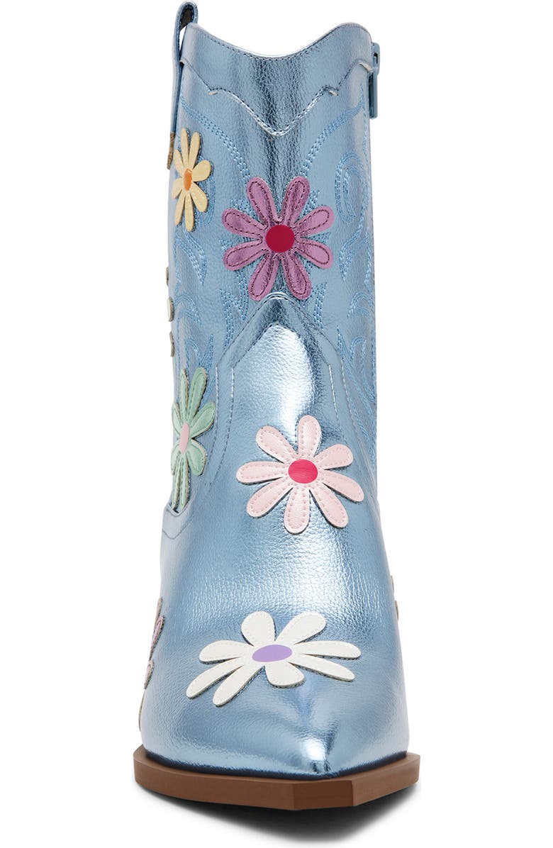 Betsey Johnson Teddy Pointed Toe Western Boot, Alternate, color,