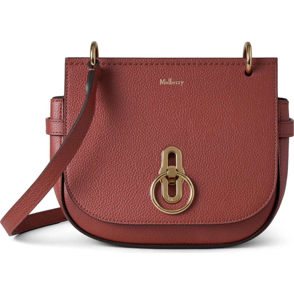 Mulberry Small Amberley Leather Satchel In Brown