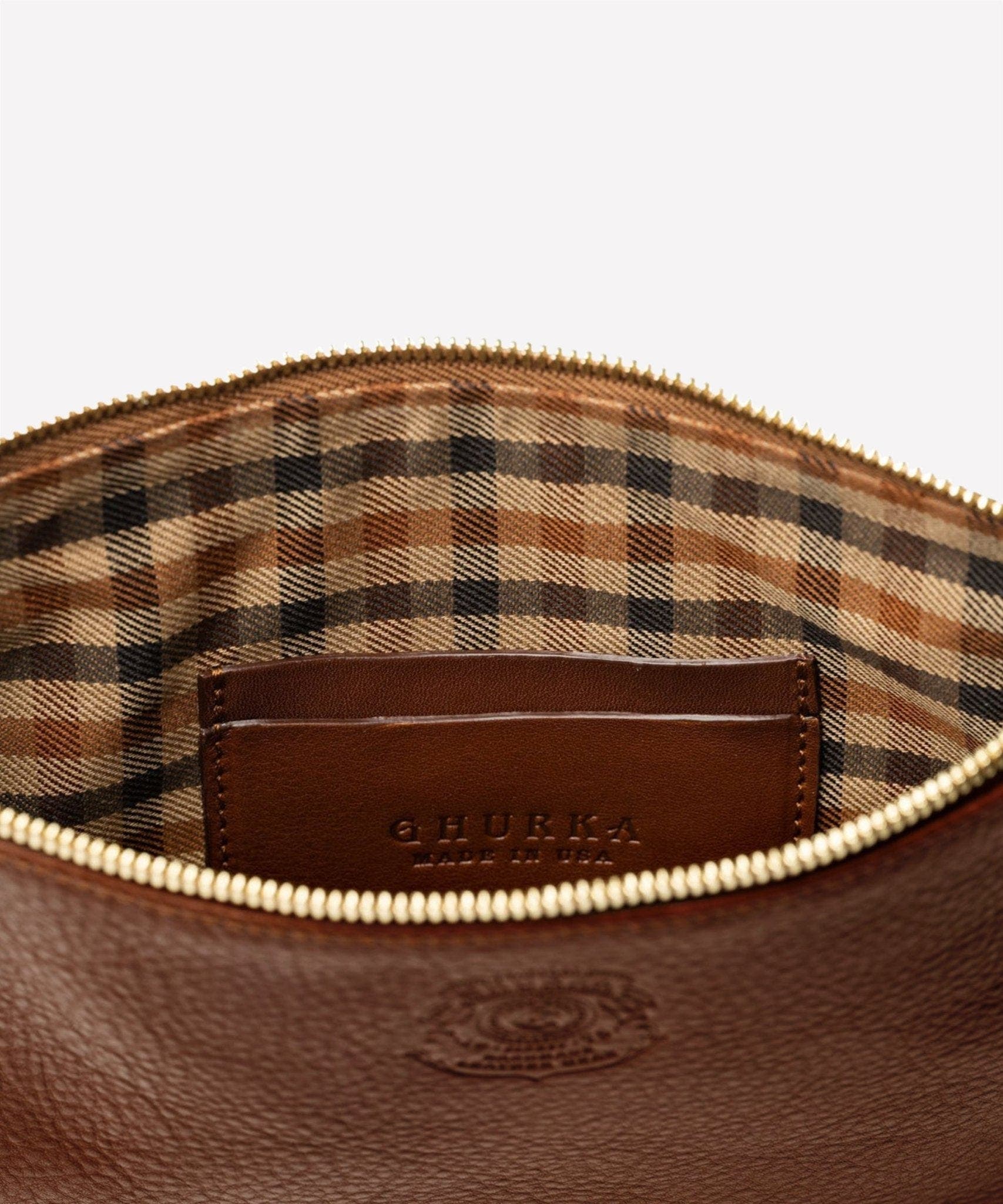 Pouch II No. 64, Alternate, color, Vintage Chestnut Leather