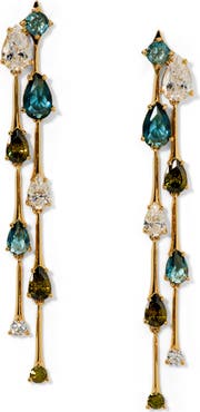 Nadri Hera Double Linear Earrings
