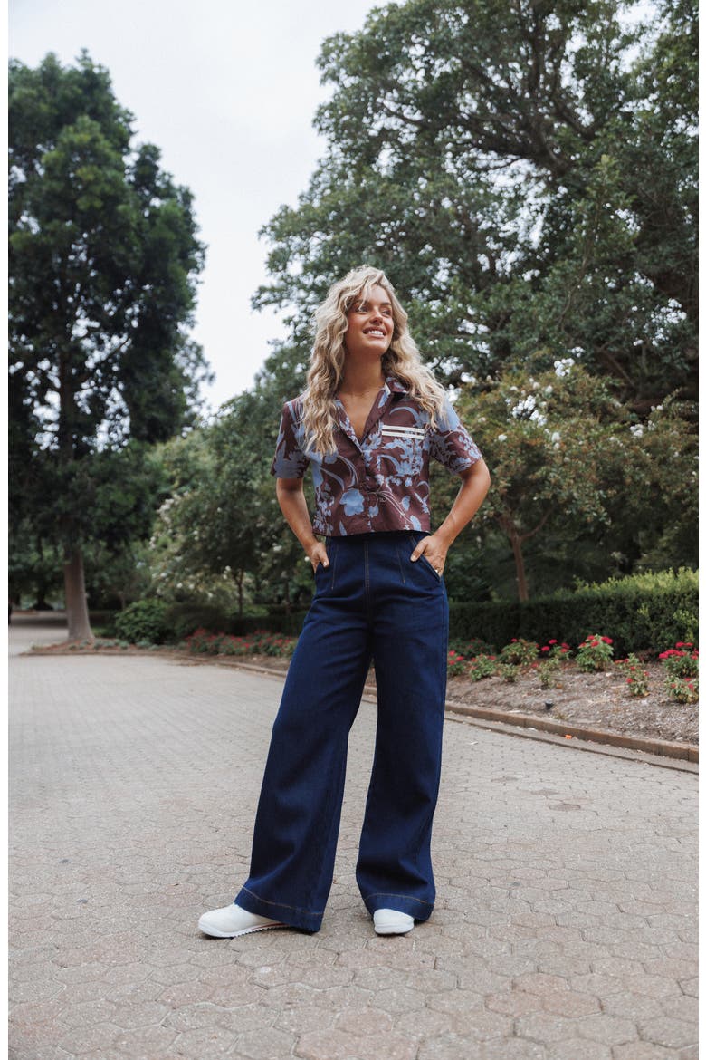 Evandra High Waist Straight Leg Jeans, Alternate, color, INDIGO