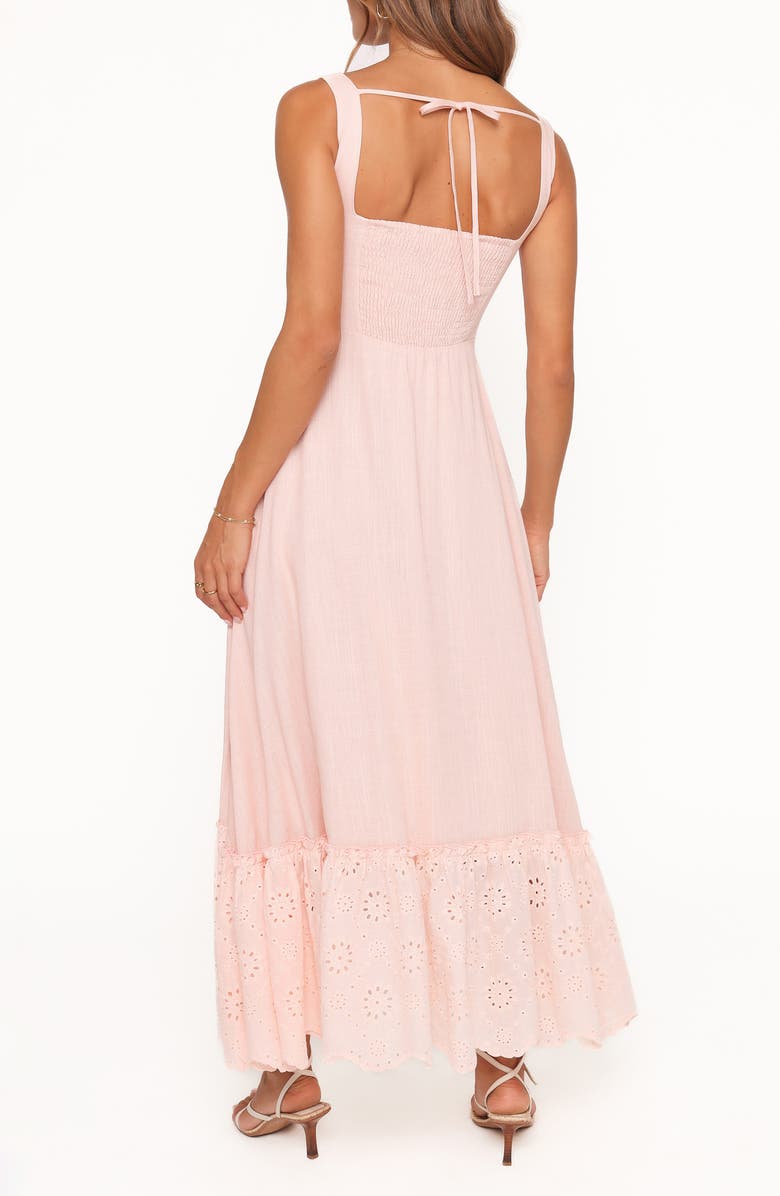 Petal & Pup Jenner Eyelet Sleeveless Maxi Dress, Alternate, color, Petal Pink