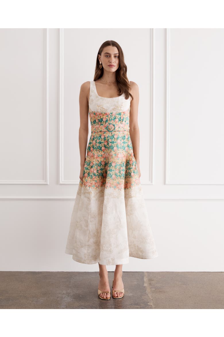 Phoebe Midi Dress, Main, color, Doree