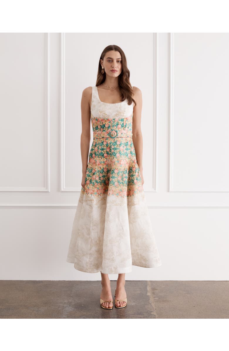 Aqua Blu Phoebe Midi Dress, Main, color, Doree