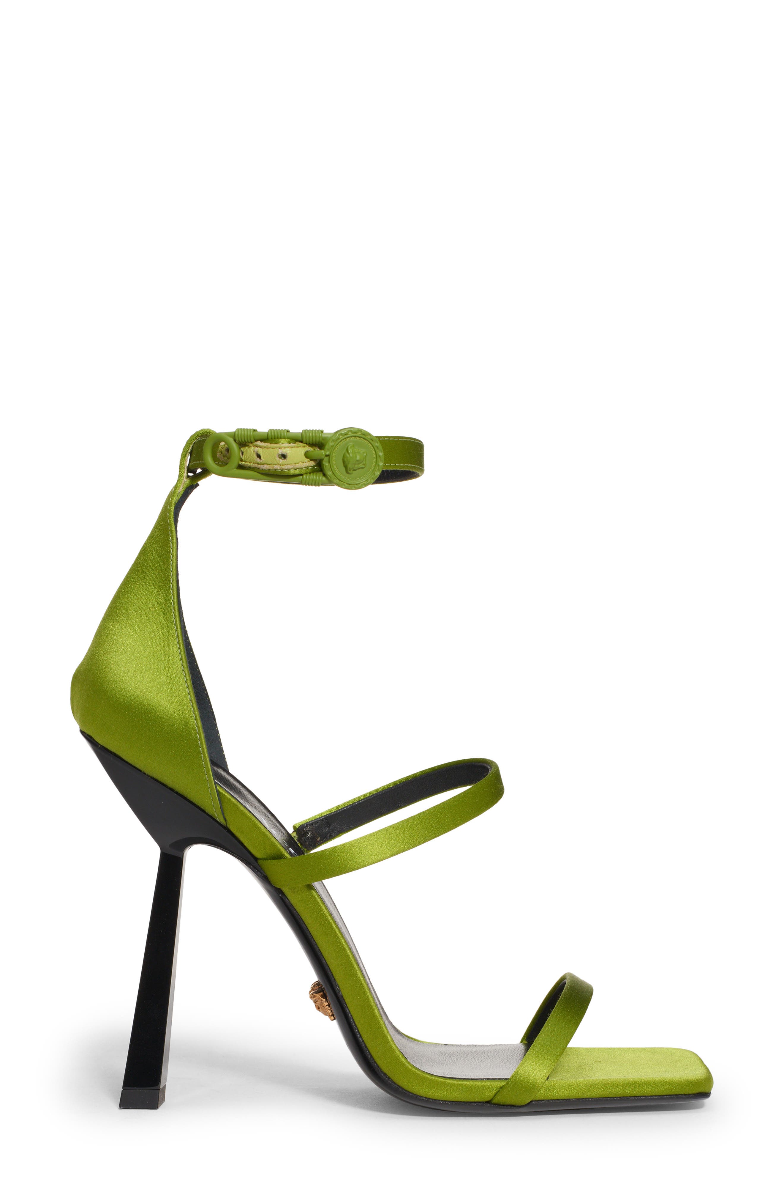 Versace Ankle Strap Sandal, Alternate, color, 