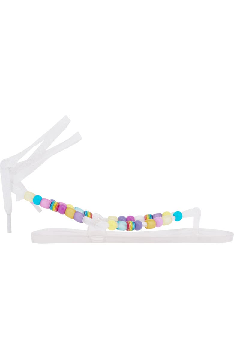 Ancient Greek Sandals Esther Beaded Ankle Strap Sandal, Main, color, White