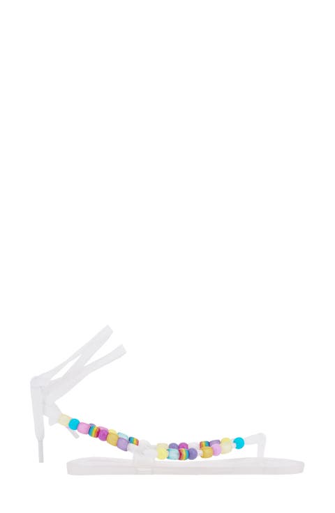 Esther Beaded Ankle Strap Sandal