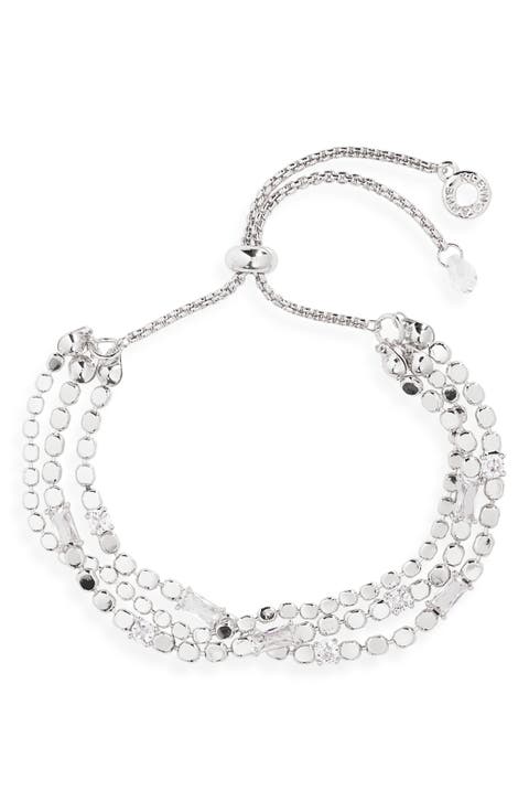 Layered Chain Slider Bracelet