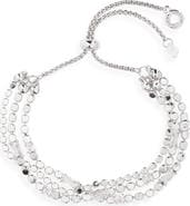 AK ANNE KLEIN Layered Chain Slider Bracelet