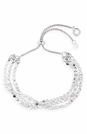 AK ANNE KLEIN Layered Chain Slider Bracelet