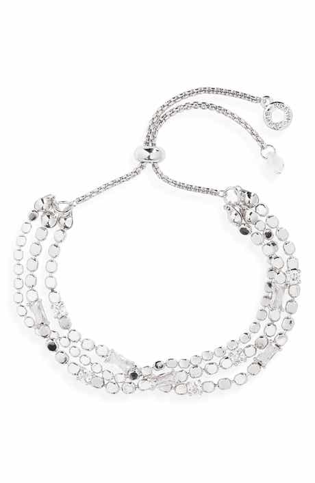 AK ANNE KLEIN Layered Chain Slider Bracelet