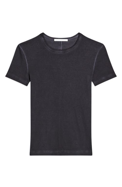 HELMUT LANG HELMUT LANG GARMENT DYED SHRUNKEN PIMA COTTON T-SHIRT