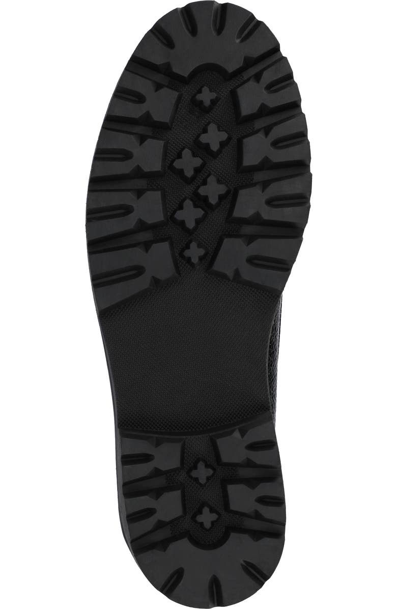 Journee Collection Ericka Lug Sole Platform Loafer - Wide Width, Alternate, color, Black Lizard